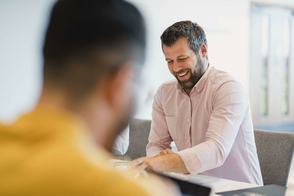 smiling adult student