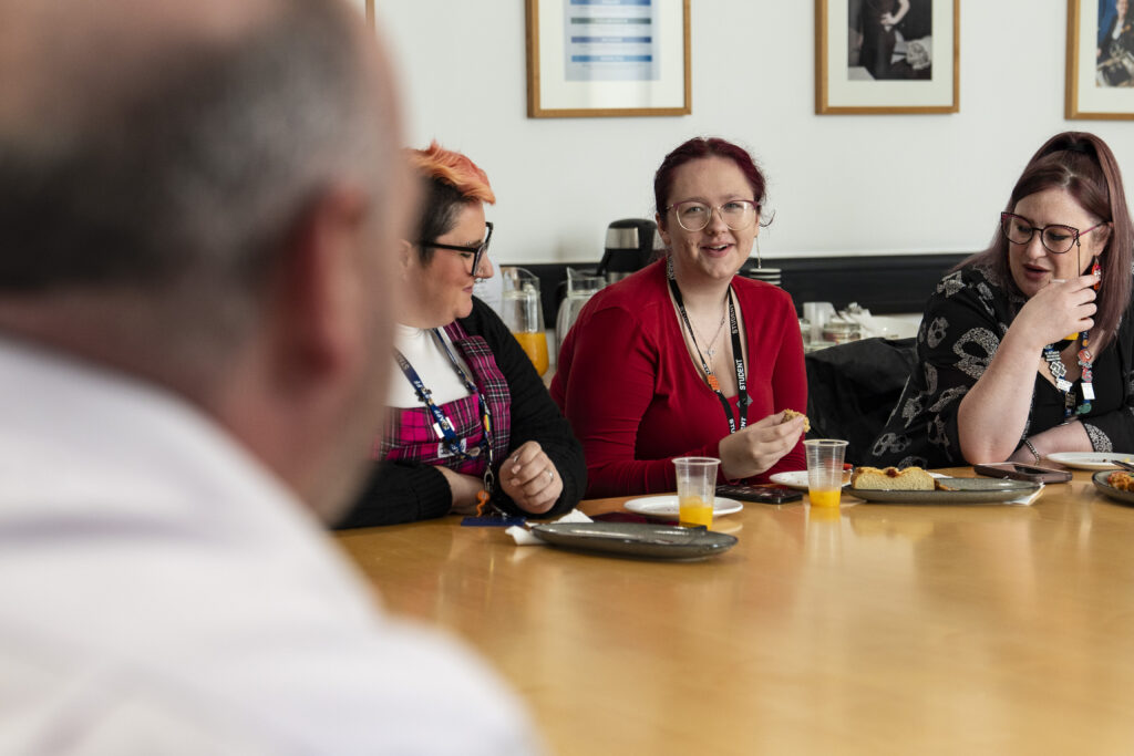 world skills students lunch