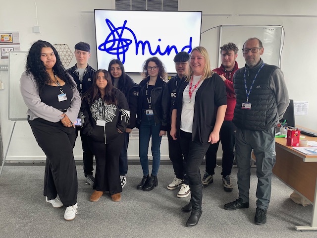 Group of Students with Mind staff posing for picture